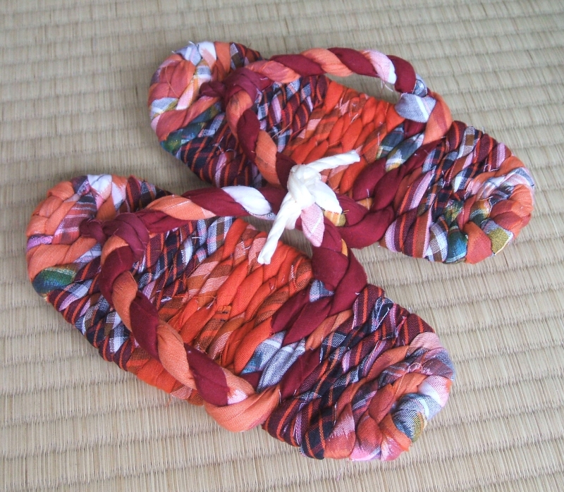 布ぞうり-布草履：ばあちゃんの手作り-布ぞうり
